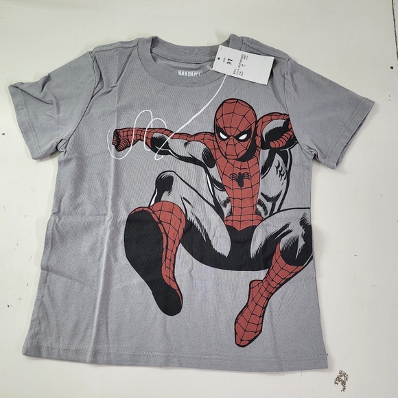 New! Toddler Boys' 3pc Marvel Spiderman Top & Bottom Set Bundle - Grey/Red 3T - Picture 3 of 4